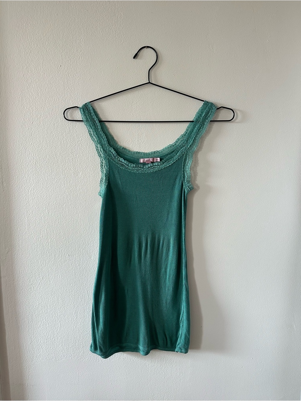 Calypso St. Barth Teal Lace-Trim Camisole